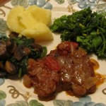 Dinner-roundsteak & veggies