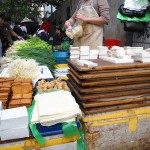 Tofu at Chinese market Tofu at Chinese market