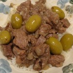 Moroccan lamb tagine with olives and lemons